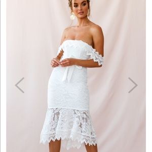 Selfie Leslie Patience Lace Bodycon Midi Dress